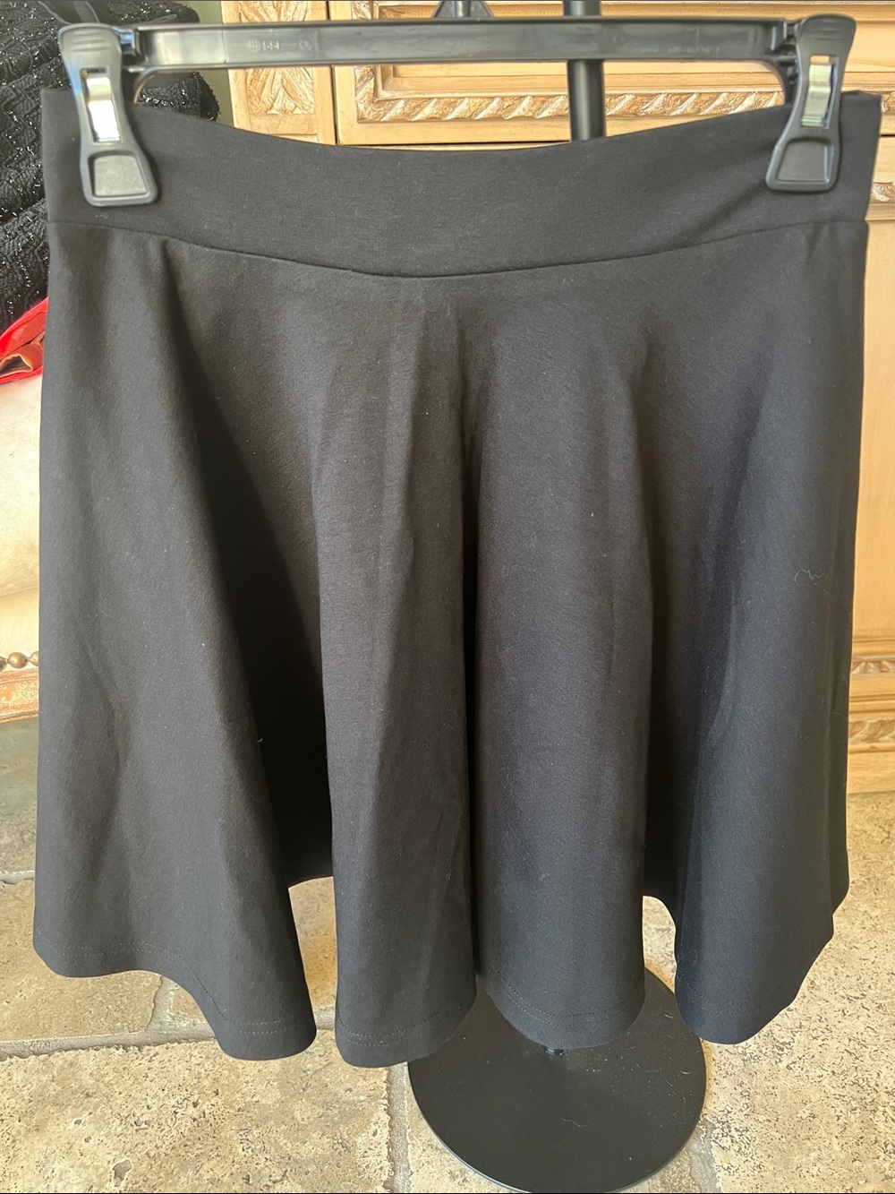Classic Black Flared Skirt - Women